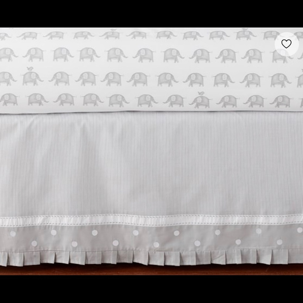 Organic Taylor Crib Skirt Pottery Barn Kids